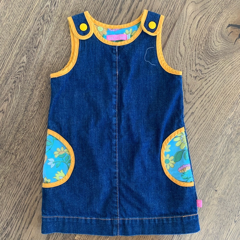 Little Bird Denim Dress w/ pockets 18-24mo - Picture 5 of 7